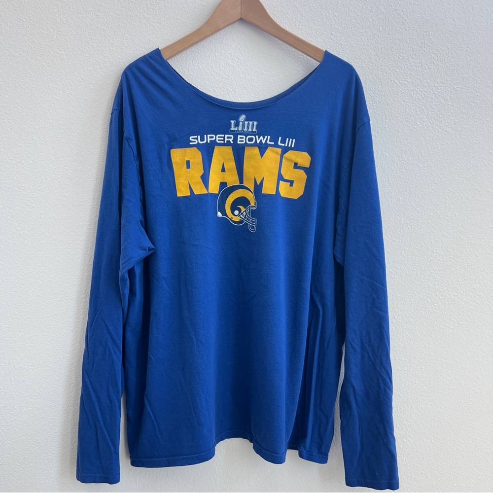 NFL Rams Off The Shoulder Super Bowl T-shirt